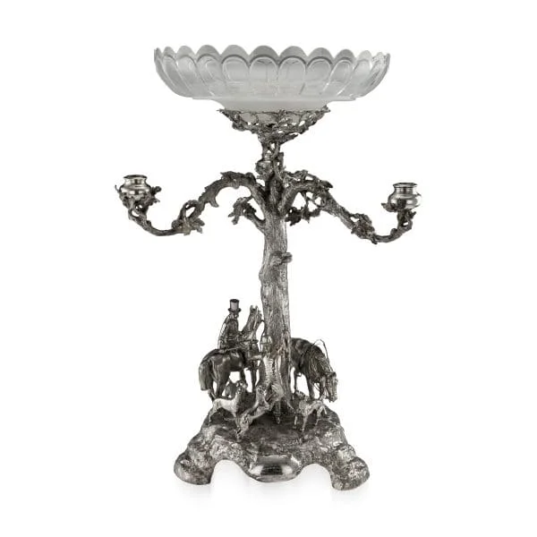 Antique 19th Century Victorian Solid Silver Epergne Candelabrum Centrepiece R Hennell Circa 1873 - Image 2