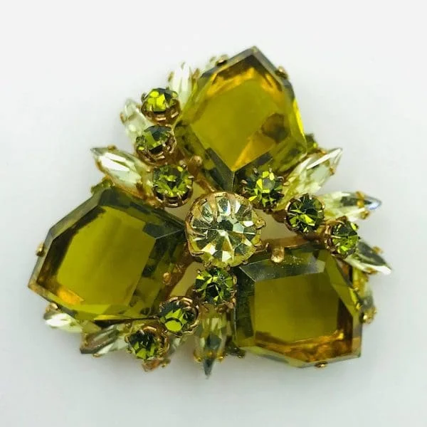 Vintage French Floral Brooch - Image 2