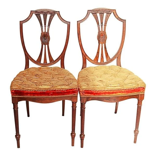 PAIR OF VICTORIAN SALON CHAIRS