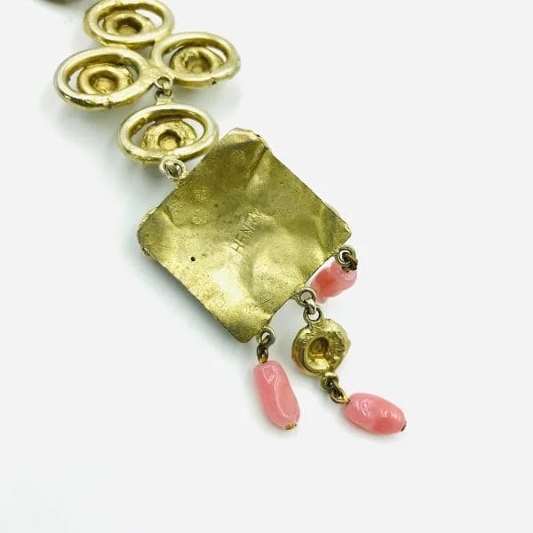 Vintage French Henry Perichon Pendant Necklace - Image 4