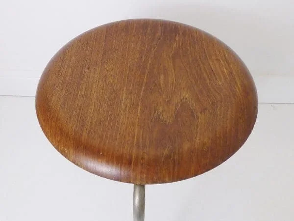 Midcentury Danish Teak Dot Stool By Arne Jacobsen For Fritz Hansen Denmark - Image 2