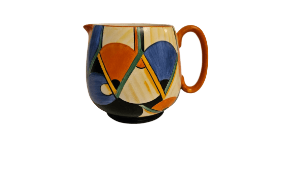 Crown Devon Art Deco Hand Painted Geometric Jug