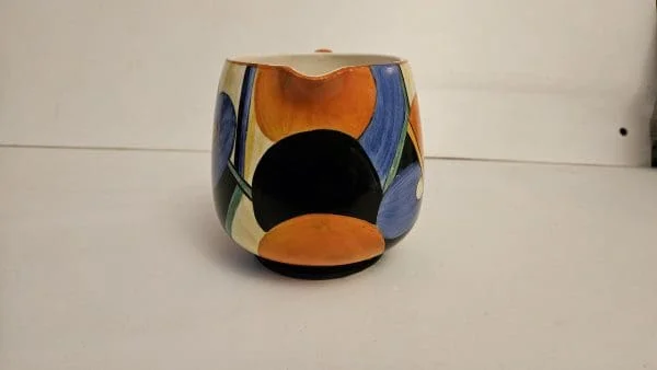 Crown Devon Art Deco Hand Painted Geometric Jug - Image 3