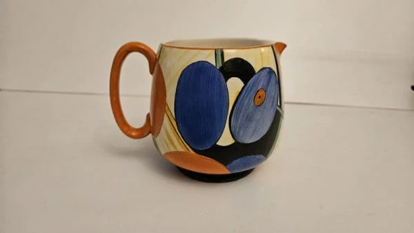 Crown Devon Art Deco Hand Painted Geometric Jug - Image 4