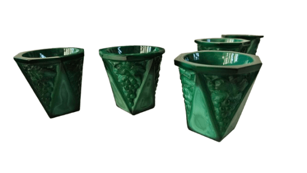 Art Deco Malachite Liqueur set - Image 3