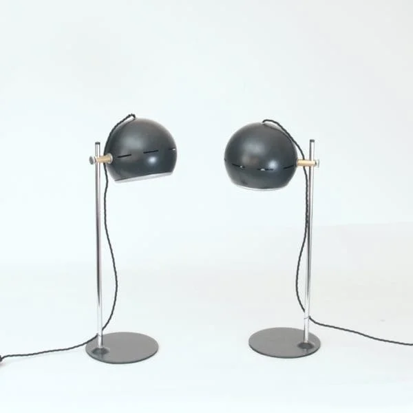 Midcentury Italian Adjustable Table Lamps