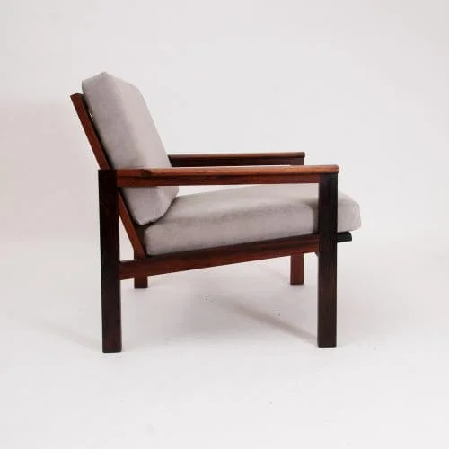 Midcentury Danish Rosewood Armchair ‘Capella’ Designed by Illum Wikkelsø