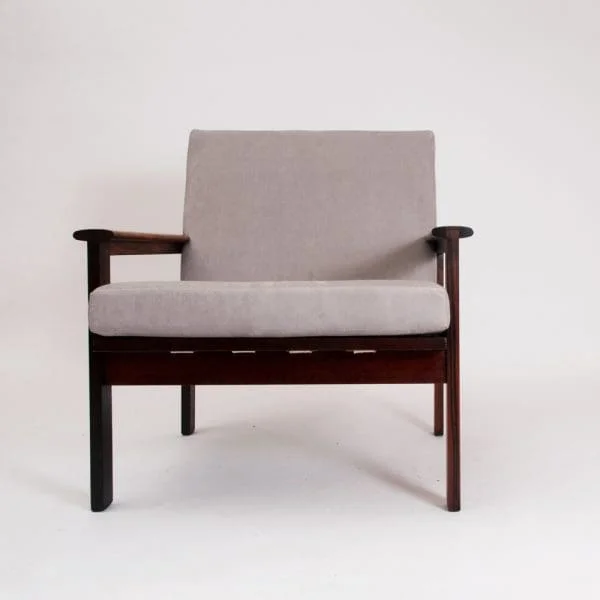 Midcentury Danish Rosewood Armchair ‘Capella’ Designed by Illum Wikkelsø