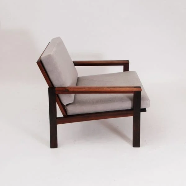 Midcentury Danish Rosewood Armchair ‘Capella’ Designed by Illum Wikkelsø