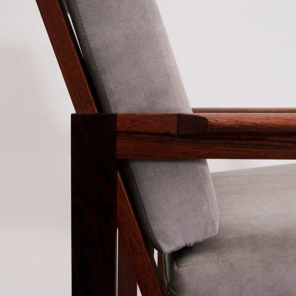 Midcentury Danish Rosewood Armchair ‘Capella’ Designed by Illum Wikkelsø