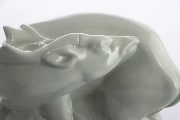 Art Deco John Skeaping for Wedgwood ''Fallow Deer'' in Celadon Glaze, Signed - Image 6