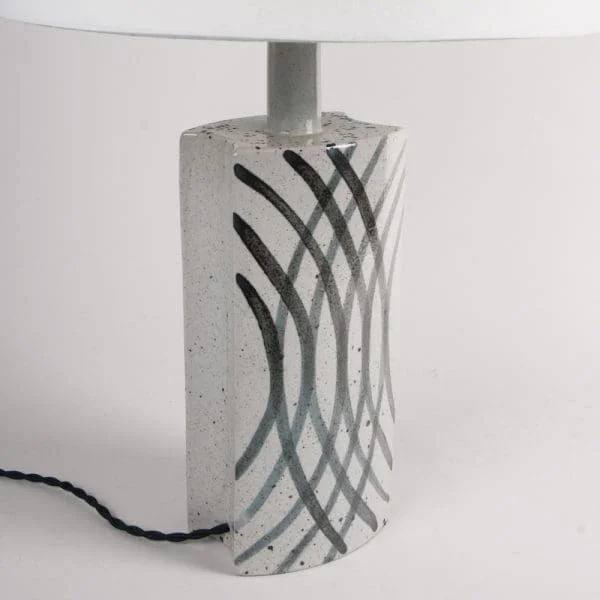 Midcentury Danish Glazed Stoneware Table Lamp 'Palshus DL36 PL-S - Image 4