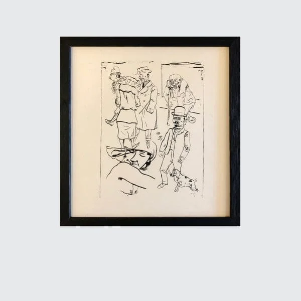 Set of 8 Midcentury Prints after George Grosz - Image 2