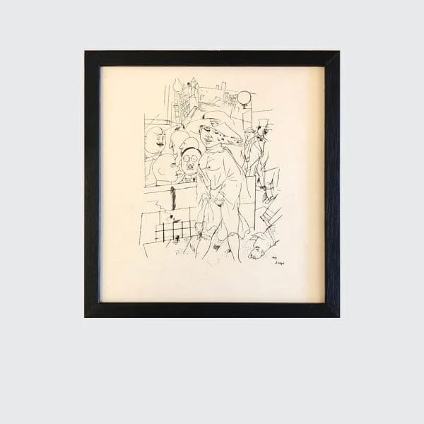 Set of 8 Midcentury Prints after George Grosz - Image 7