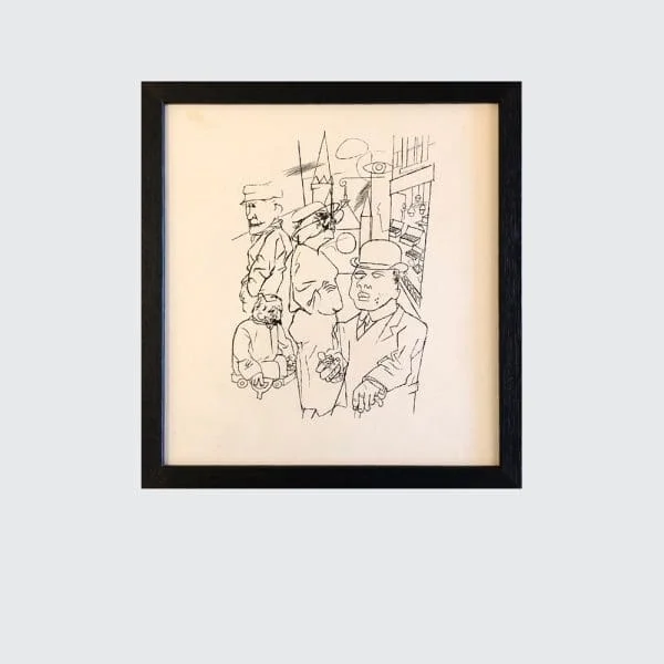 Set of 8 Midcentury Prints after George Grosz - Image 8