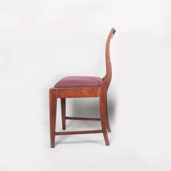 Danish Vintage Stained Beech Framed Chair - Image 3