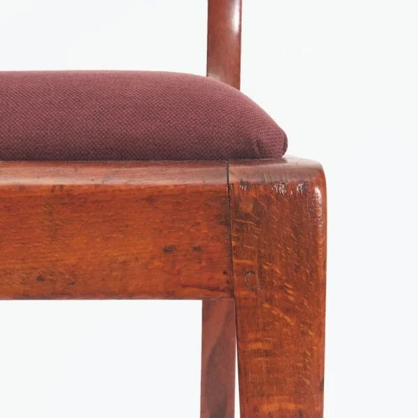 Danish Vintage Stained Beech Framed Chair - Image 6