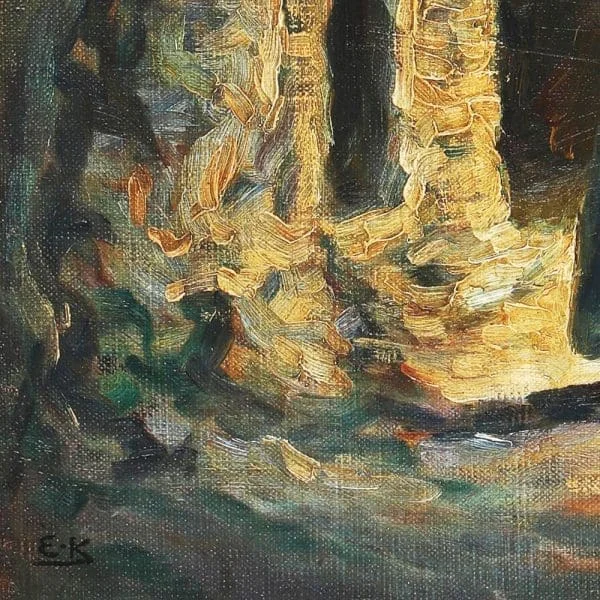 Danish Oil Painting by Emil Krause 'Anticoli' - Image 8