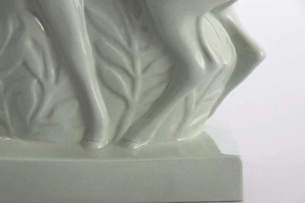 Art Deco John Skeaping for Wedgwood ''Fallow Deer'' in Celadon Glaze, Signed - Image 7