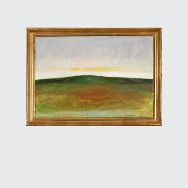 20th Century Painting Oil on Canvas Landscape by Poul Sørensen