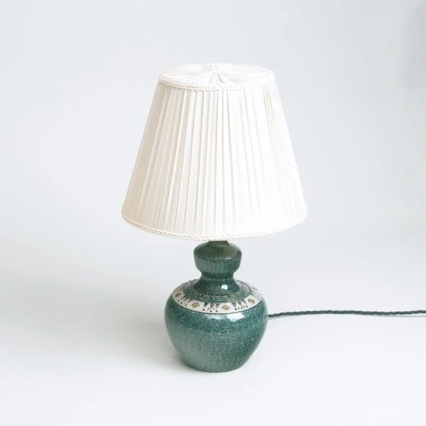 Midcentury Swedish Glazed Stoneware Table Lamp by Yngve Blixt - Hoganas - Image 3