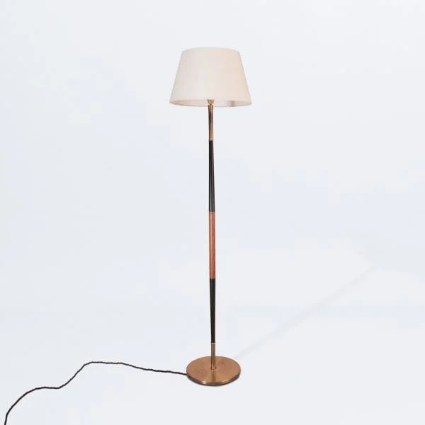 Mid century Danish Floor lamp with double tapered stem - Image 2