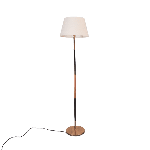 Mid century Danish Floor lamp with double tapered stem