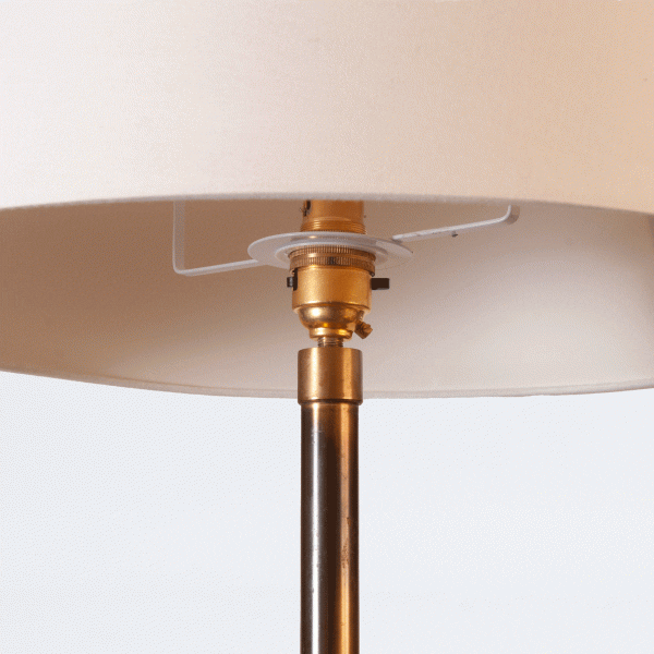 Mid century Danish Floor lamp with double tapered stem - Image 4