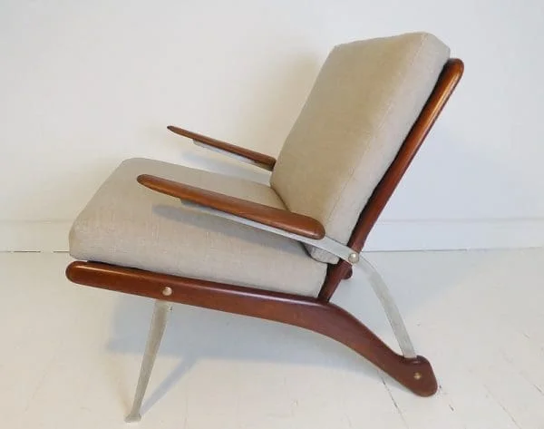 Rare Danish Teak Lounge Chair By Hovmand-Olsen - Image 3