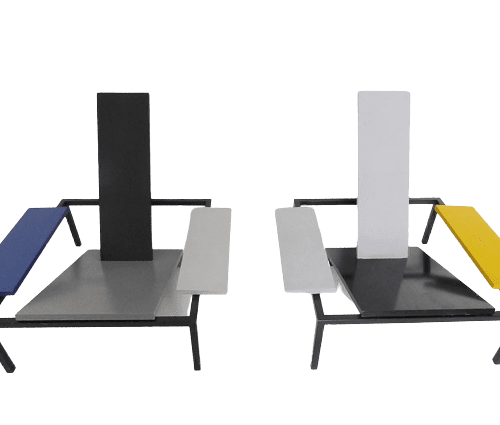 Pair of Dutch Post Modern Pop Art Lounge Chairs - c1980's