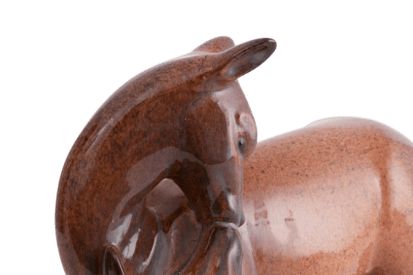 Art Deco Gabriel Beavais Ceramic Doe c.1930 - Image 8