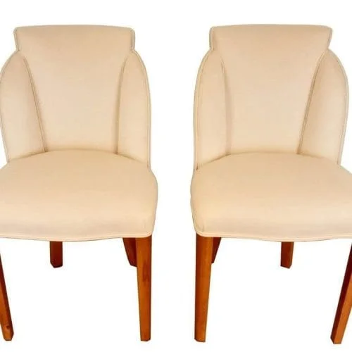 Pair of British Art Deco Cloud Back Chairs by Harry & Lou Epstein