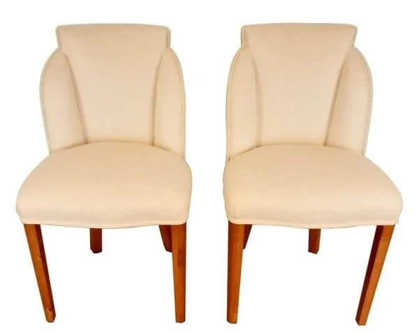 Pair of British Art Deco Cloud Back Chairs by Harry & Lou Epstein