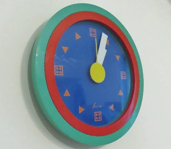 Italian 1980s Postmodern Clock by Nathalie du Pasquier & George Sowden for Neos of Lorenz - Image 2