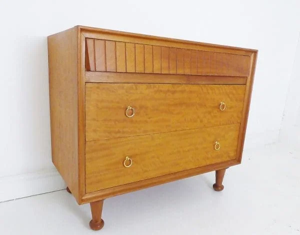 Satinwood Chest Of Drawers By A. J. Milne For Heals - Image 3