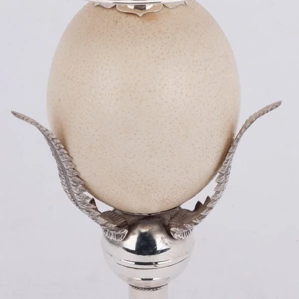 Mid 20th Century Ostrich Egg Mounted Storm Lamp by Anthony Redmile - Image 5