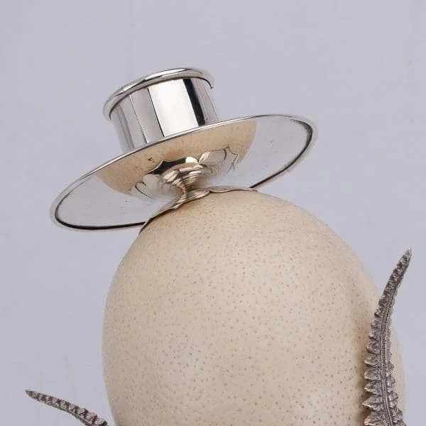 Mid 20th Century Ostrich Egg Mounted Storm Lamp by Anthony Redmile - Image 7