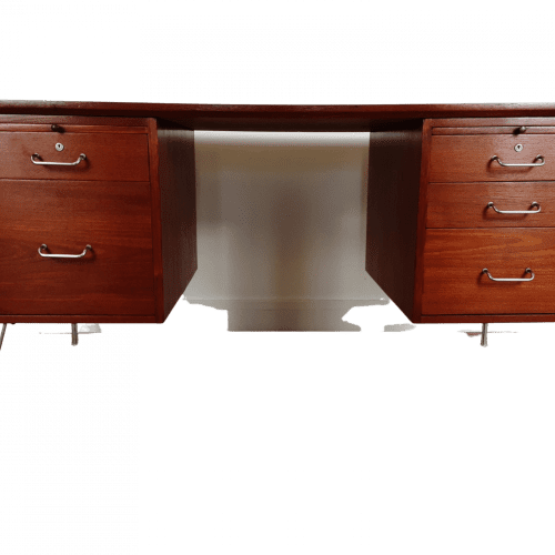 Mid Century Teak Desk Designed by John and Sylvia Reid