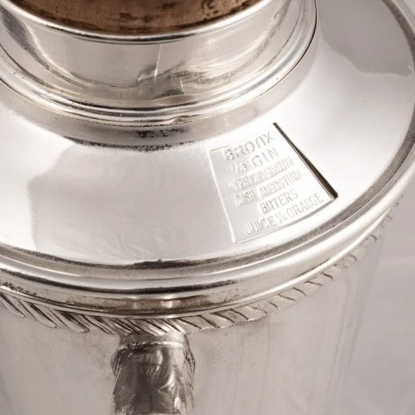 Silver Plated Recipe Cocktail Shaker, USA Circa 1930 - Image 7