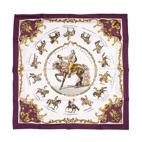 Silk Hermes Scarf in Original Box, France, of recent production