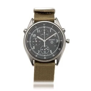 Vintage Seiko type 2 helicopter pilot's chronograph watch