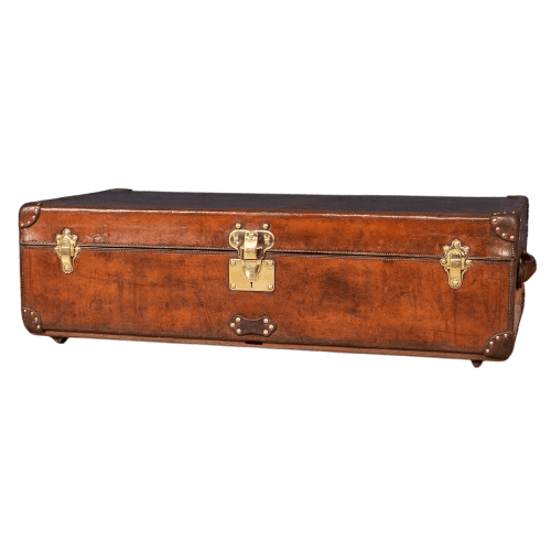 Louis Vuitton Cabin Trunk in Natural Cow Hide France circa 1910