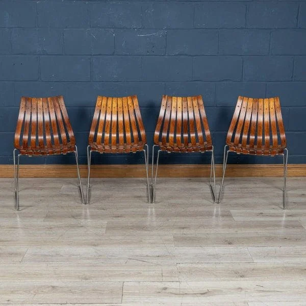 A Rosewood Dining Table and Chairs by Hans Brattrud for Hove Mobler, Norway, 1960s - Image 6