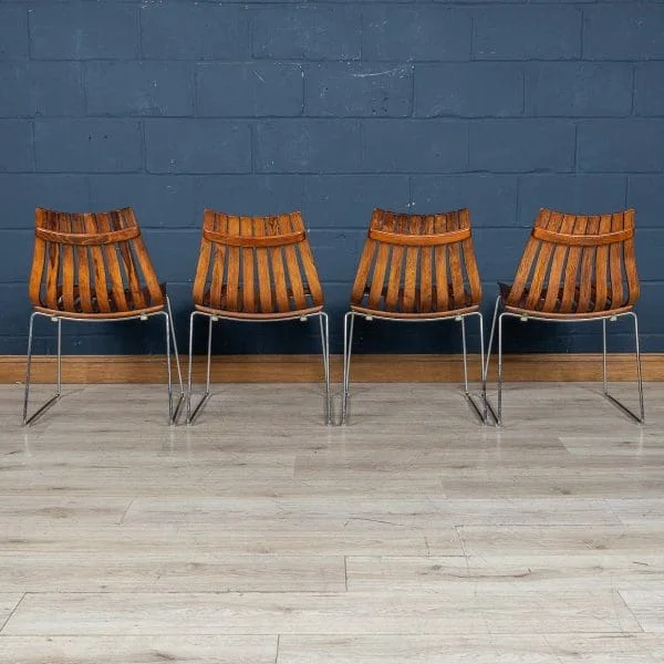 A Rosewood Dining Table and Chairs by Hans Brattrud for Hove Mobler, Norway, 1960s - Image 8