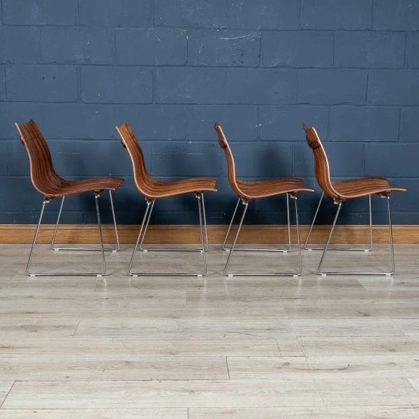 A Rosewood Dining Table and Chairs by Hans Brattrud for Hove Mobler, Norway, 1960s - Image 9