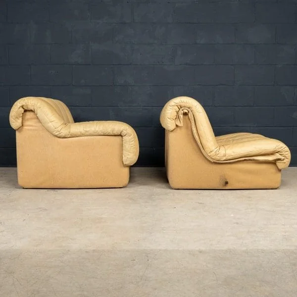 De Sede DS-600 "caterpillar" sofa in cream leather - Image 14