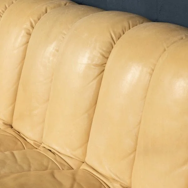 De Sede DS-600 "caterpillar" sofa in cream leather - Image 33