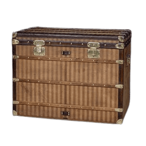 Rare Louis Vuitton Trunk with Striped Canvas France circa 1885