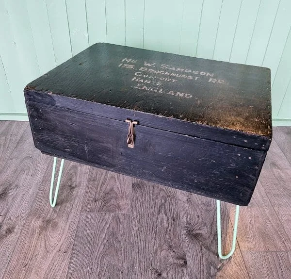Antique Trunk Coffee Table Travel Chest