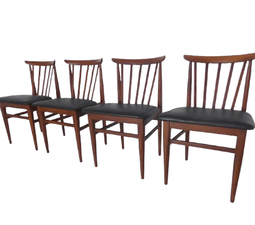 Vintage Set of 4 Teak Dining Chairs